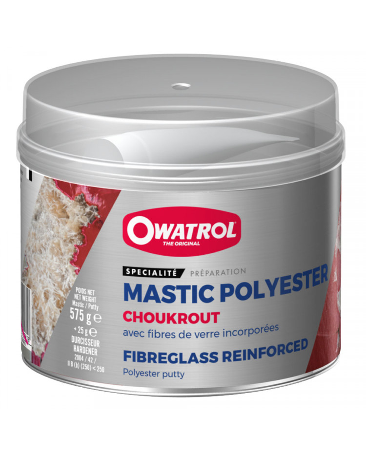Mastic polyesther CHOUKROUT - pot de 0,6 kg Mastic polyesther CHOUKROUT - pot de 0,6 kg
