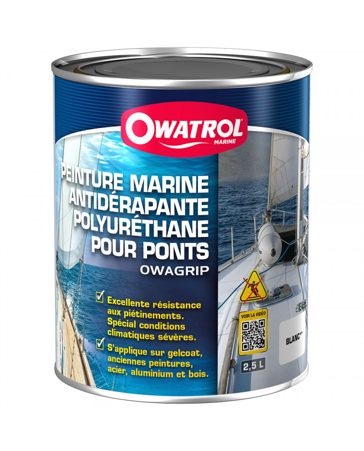 Peinture antidérapante OWAGRIP - Blanc - 2.5 L Peinture antidérapante OWAGRIP - Blanc - 2.5 L