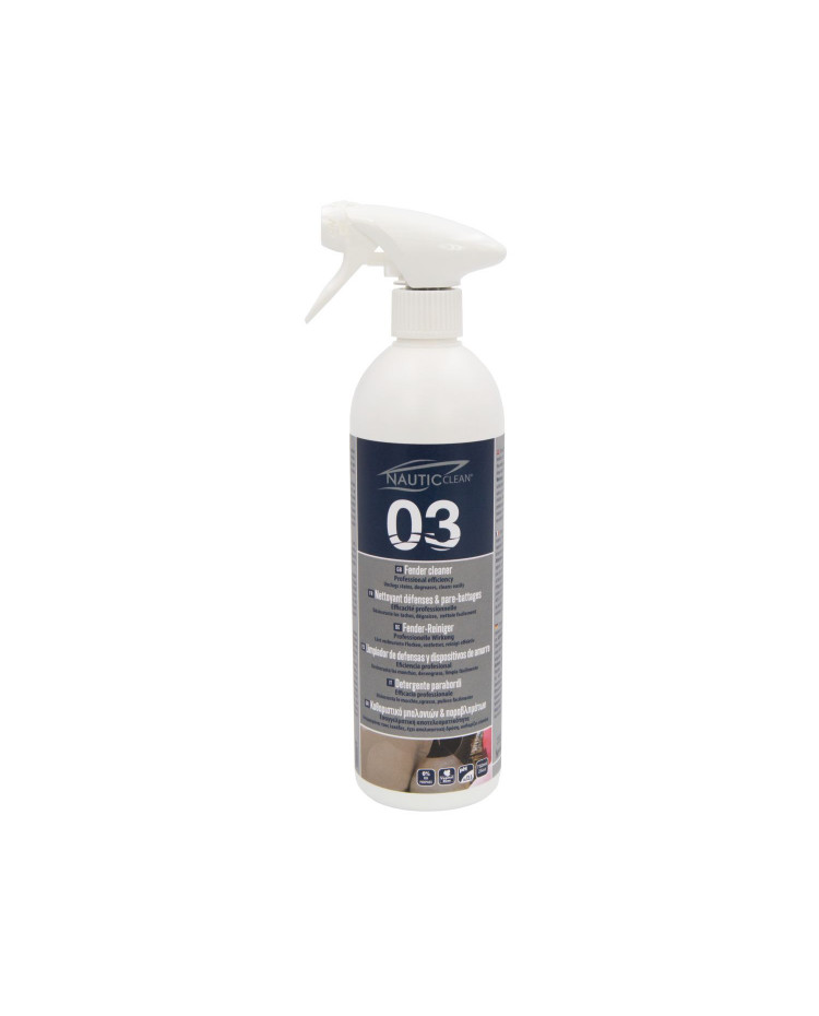 NAUTIC CLEAN 03 Nettoyant défenses & pare-battages - 750 ml NAUTIC CLEAN 03 Nettoyant défenses & pare-battages - 750 ml